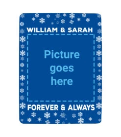 Christmas Personalized Blanket For Couple