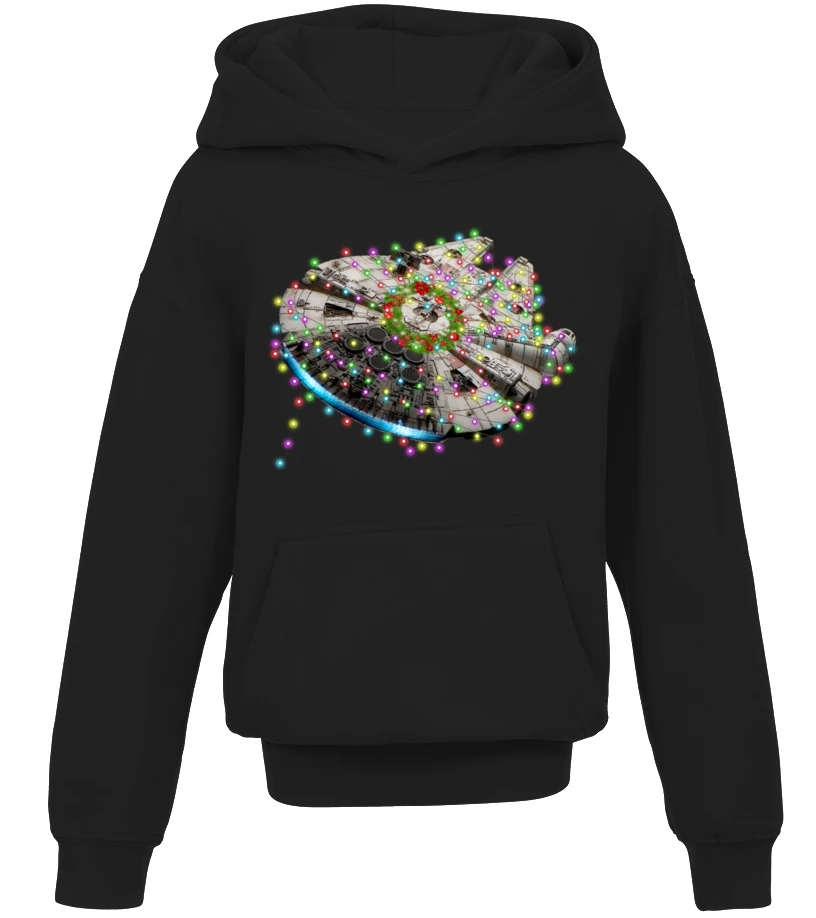 Millennium Falcon Christmas Lights - Hoodie 3 Millennium Falcon Christmas Lights - Hoodie