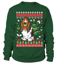 Basset Hound Christmas Sweatshirt