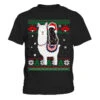 Black Cat Riding Llama Christmas Light And Santa Hat T-Shirt -Günstiges Mugs Geschäft black cat riding llama christmas light and santa hat t shirt 4