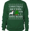 Christmas Is Better With A White Boxer