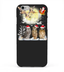 Christmas Night With Owls And Owls Sleigh