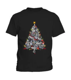 CHRISTMAS SHIRT WITH GREY PARROT