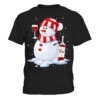 Christmas Snowman Drink Wine