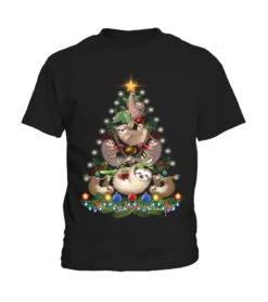 Christmas T-Shirt For Sloths Lovers