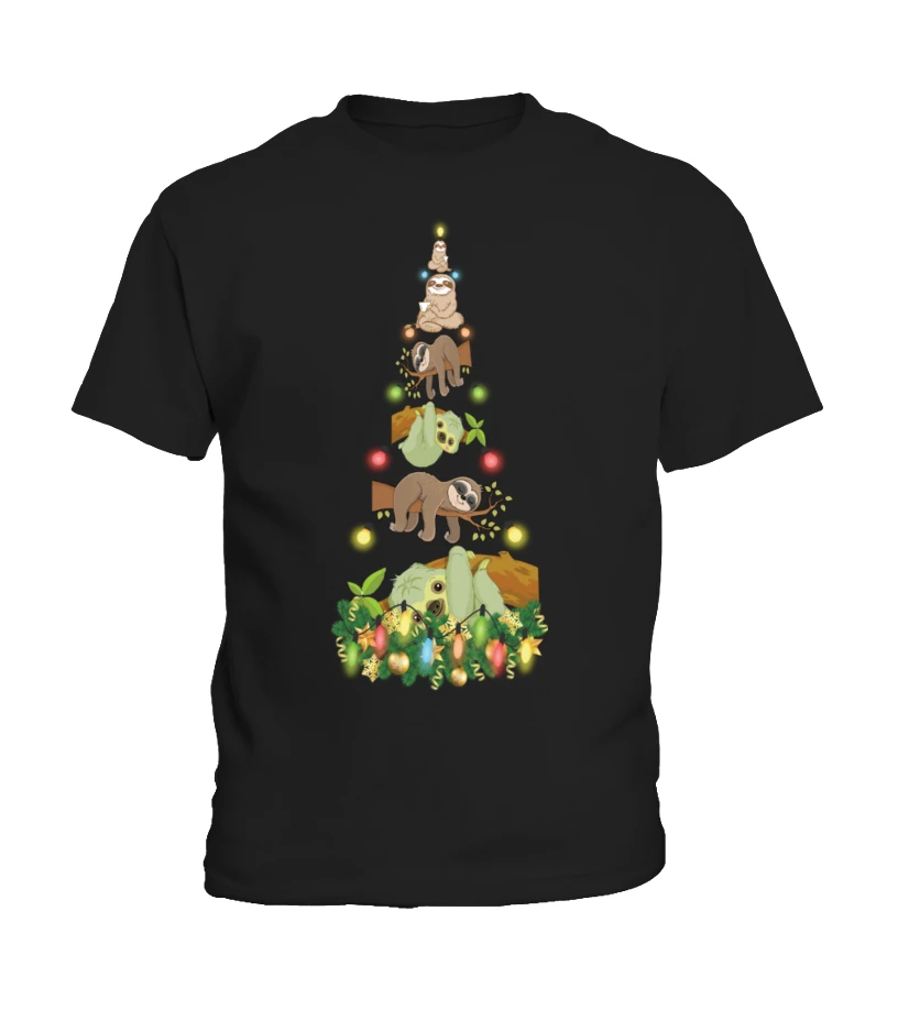 CHRISTMAS TEES FOR SLOTH LOVERS 3 CHRISTMAS TEES FOR SLOTH LOVERS