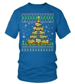 Christmas Tree School Bus Driver Ugly Sweater Gift Men Women T-Shirt