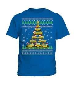 Christmas Tree School Bus Driver Ugly Sweater Gift Men Women T-Shirt