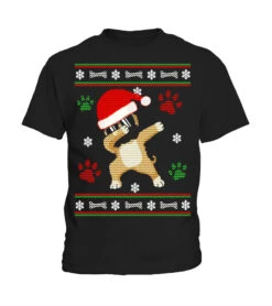 Dabbing Pug Christmas Shirt Pug Ugly Christmas Sweater Tees