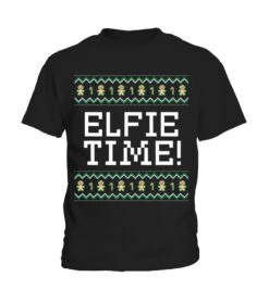 Elfie Time Christmas Outfit Xmas Costume Family Vacation T-Shirt