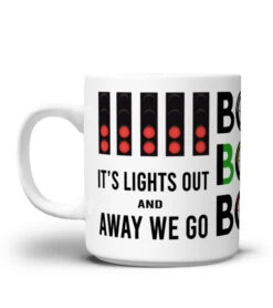 Formula 1 It's Lights Out And Away We Go & Box Box Box Coffee Mug, Formula 1 Racing Mug For Friends Birthday Christmas Gift 11oz 15oz