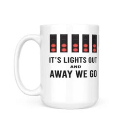 Günstiges Mugs Geschäft 14 Formula 1 It's Lights Out And Away We Go & Box Box Box Coffee Mug, Formula 1 Racing Mug For Friends Birthday Christmas Gift 11oz 15oz