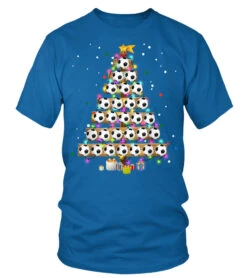 Funny Soccer Christmas Tree Light Tee Ornament Decor T-Shirt