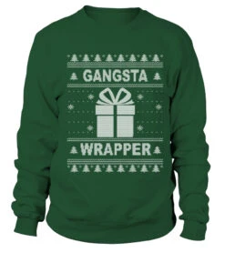 Gangsta Wrapper Ugly Christmas Sweater.