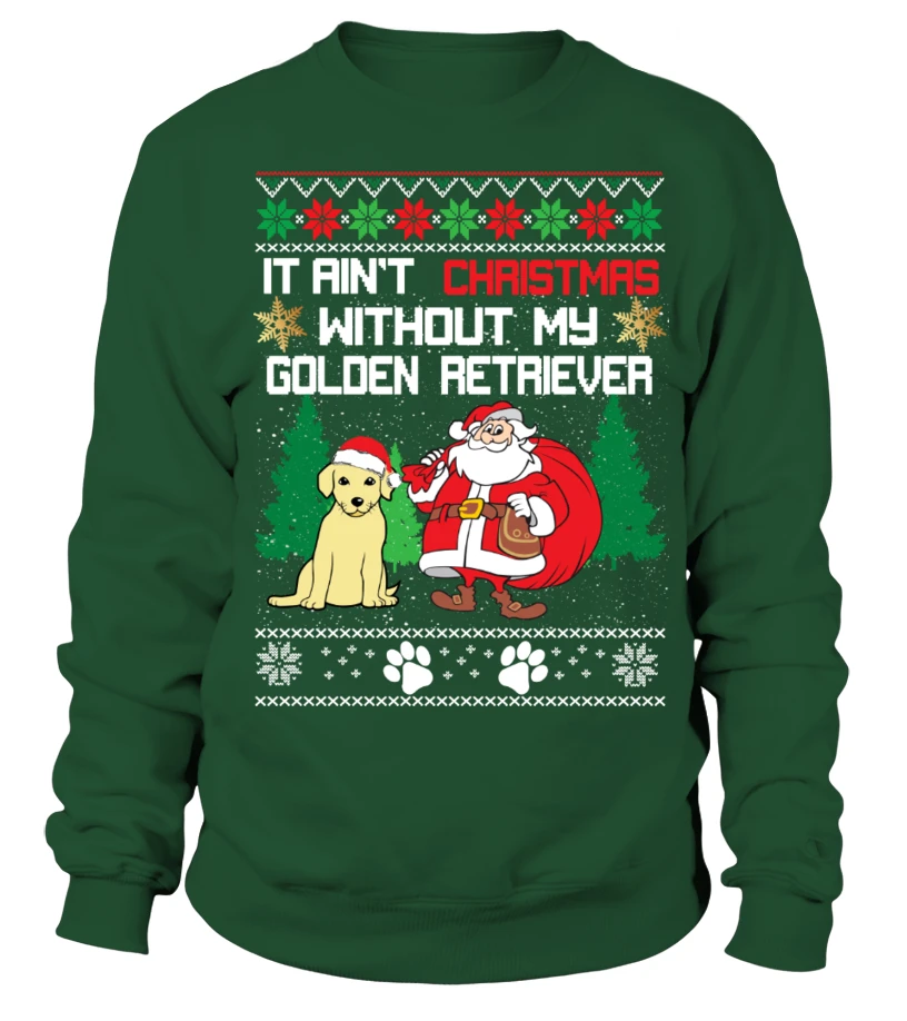 GOLDEN RETRIEVER CHRISTMAS SWEATER 3 GOLDEN RETRIEVER CHRISTMAS SWEATER
