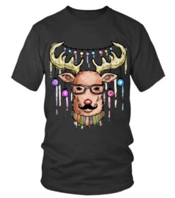 Christmas Hipster Reindeer