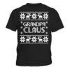 Mens Grandpa Claus Matching Family Christmas T-Shirt Dad Gift