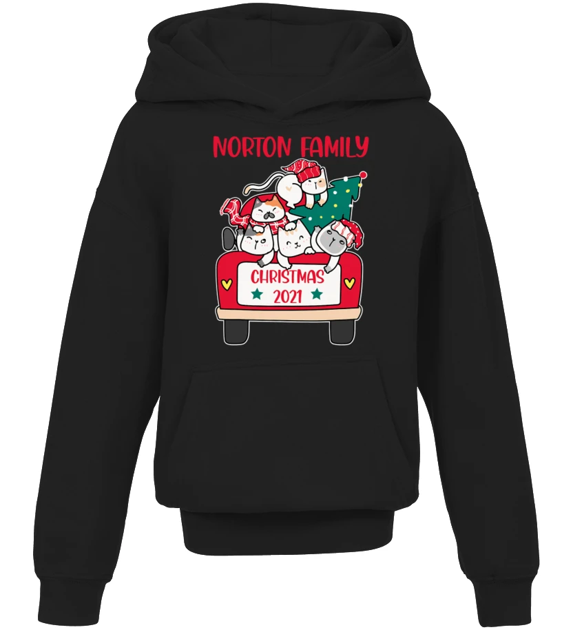 Merry Catmas Christmas Truck Cat Lovers Norton Family T-Shirt 3 Merry Catmas Christmas Truck Cat Lovers Norton Family T-Shirt