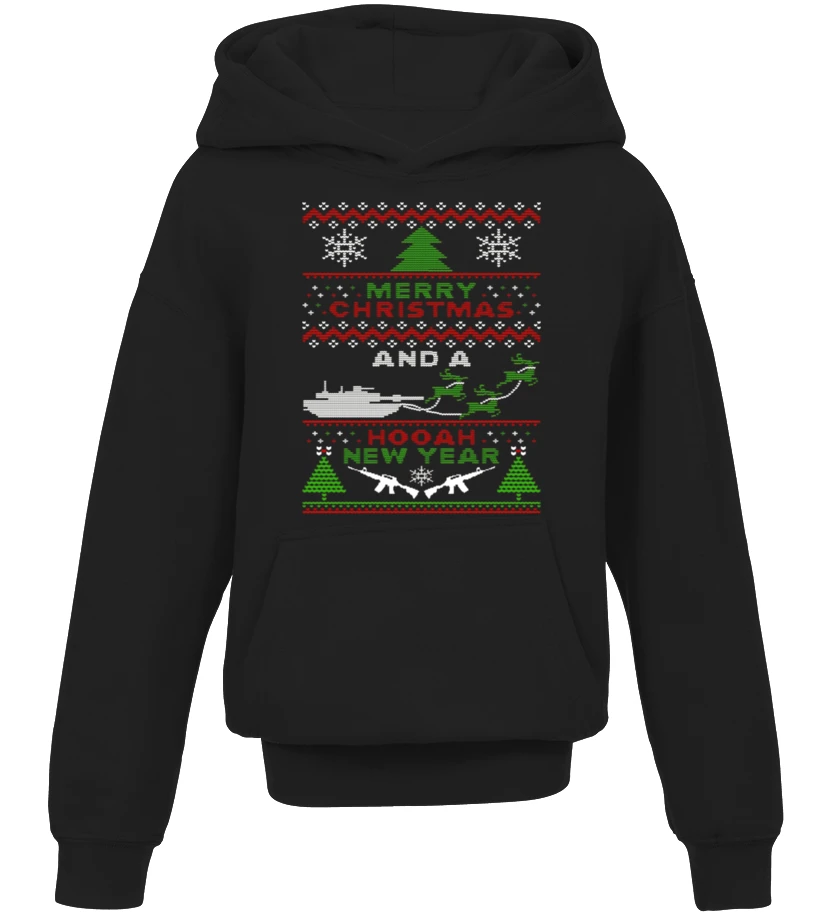 Military Ugly Christmas Sweater Tanks Guns Hooah 3 Military Ugly Christmas Sweater Tanks Guns Hooah