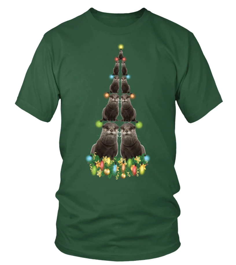 OTTER CHRISTMAS TEES 3 OTTER CHRISTMAS TEES