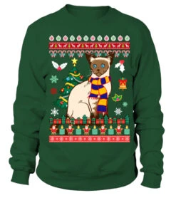 Siamese Cat Christmas Sweatshirt