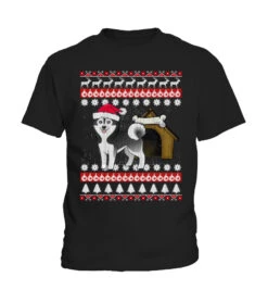 Siberian Husky Ugly Christmas Sweaters