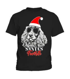 Spaniel Santa's Favorite Funny Christmas T-Shirt