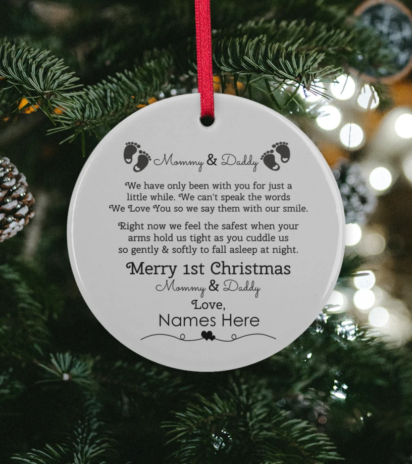 Twins Mommy Daddy 1st Christmas 4 Twins Mommy Daddy 1st Christmas – Bild 2