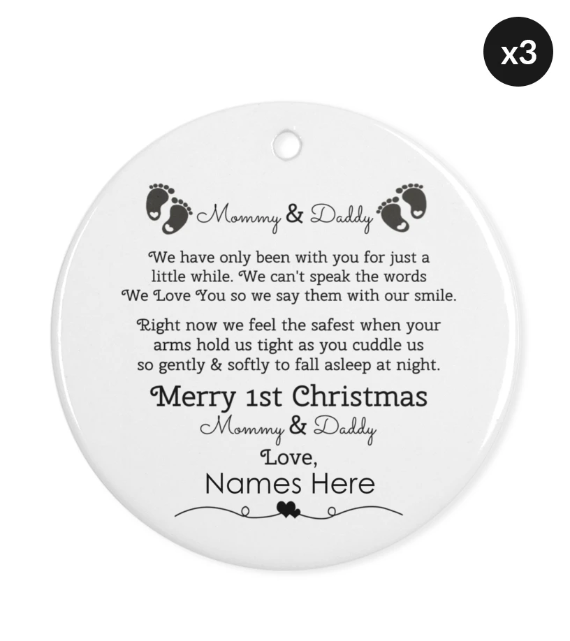 Twins Mommy Daddy 1st Christmas 3 Twins Mommy Daddy 1st Christmas