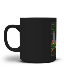 Xmas Lighting Reindeer Santa Ugly Russian Blue Cat Christmas Premium T-Shirt